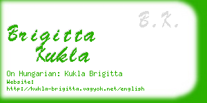brigitta kukla business card